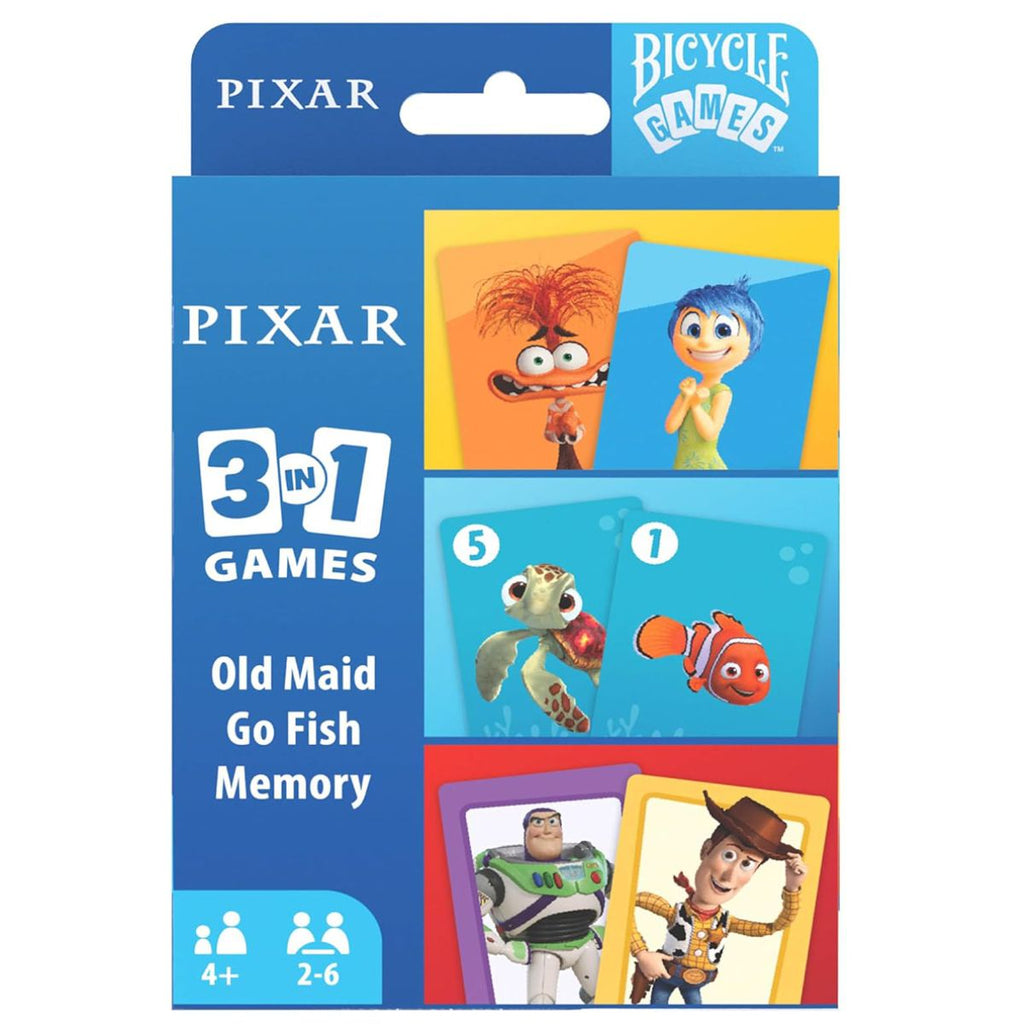 Disney Pixar 3 in 1 Card Games
