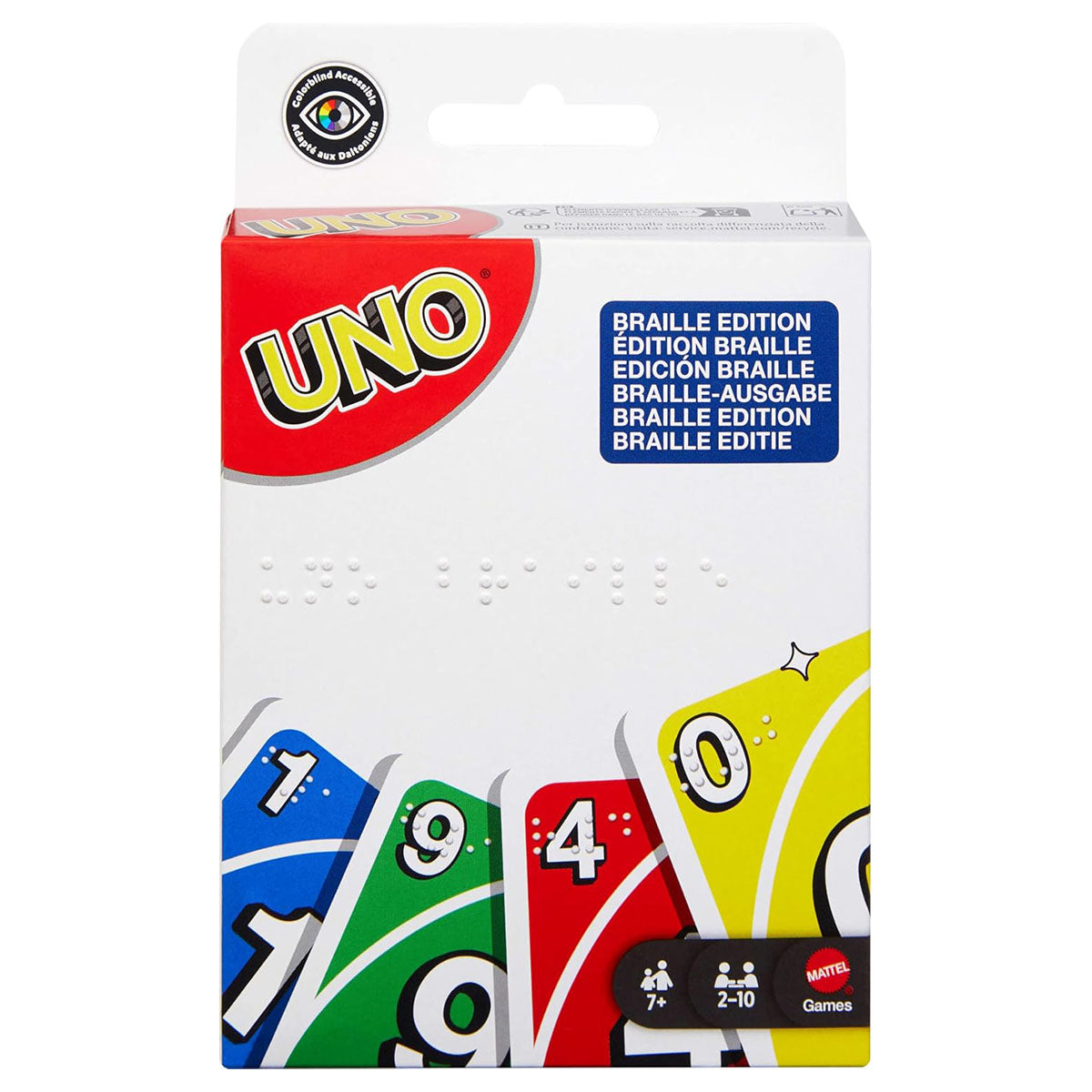 UNO Braille Family Card Game, Specially Designed for Visually Impaired