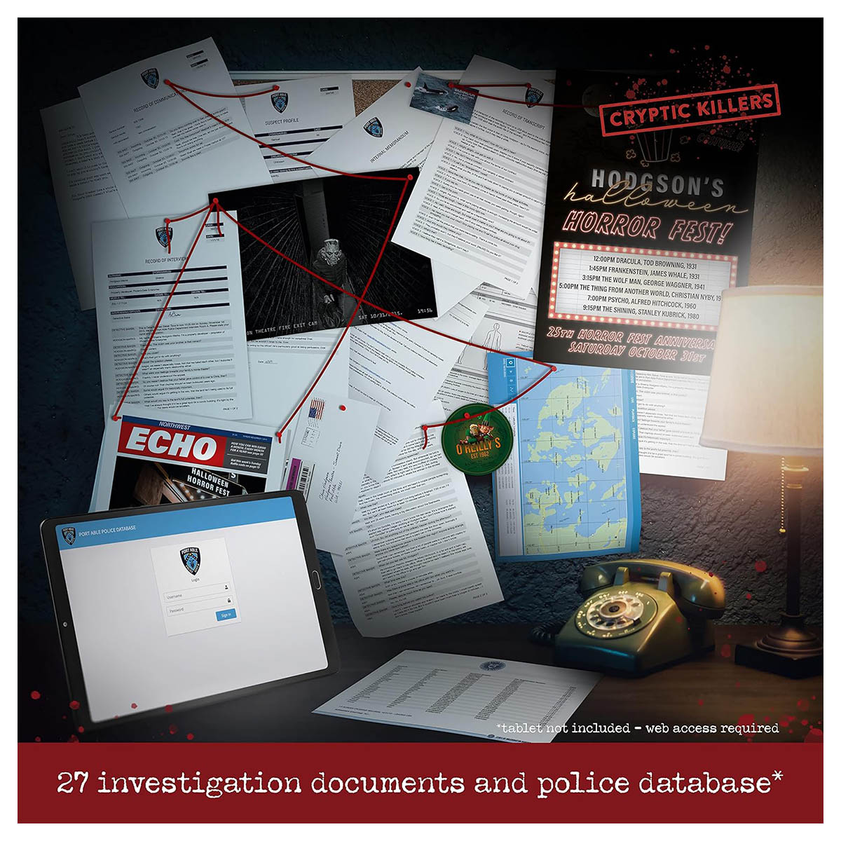 Cryptic Killers: Murder at the Movie Theatre Case File Game