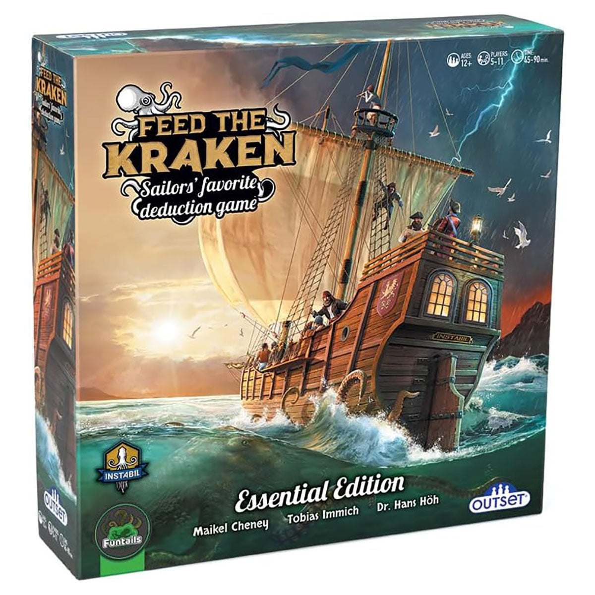 Feed The Kraken board game box hidden role deduction game UK