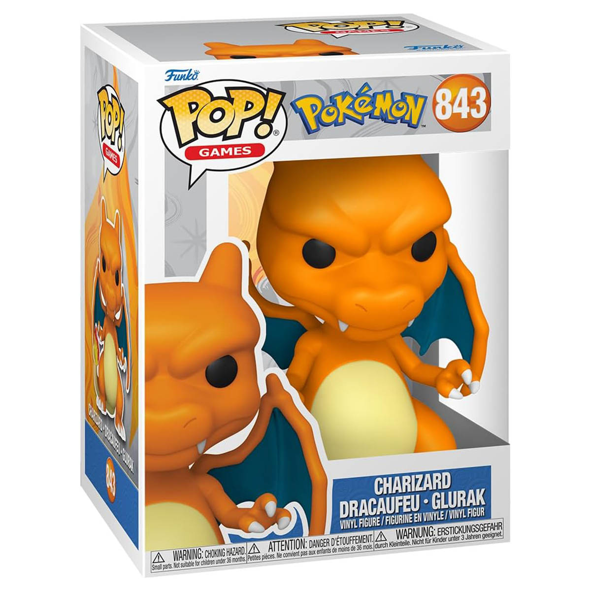 Funko Pop! Games: PokÃ©mon Charizard Vinyl Figure #843 in Window Display Box