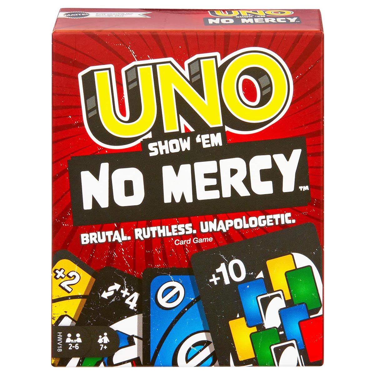 UNO Show Em No Mercy card game box extreme UNO UK edition